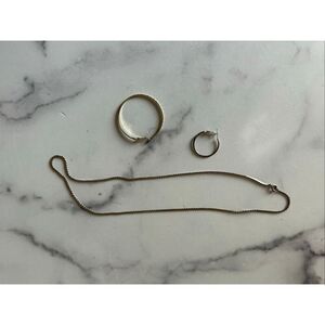 Scrap metal orphan jewelry earrings silver chain fishbone